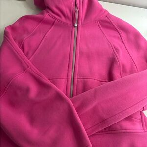 Sonic pink full zip scuba size extra small